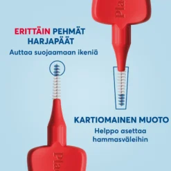 Plackers Gentle Brush S 0.5 mm hammasväliharja 6 kpl