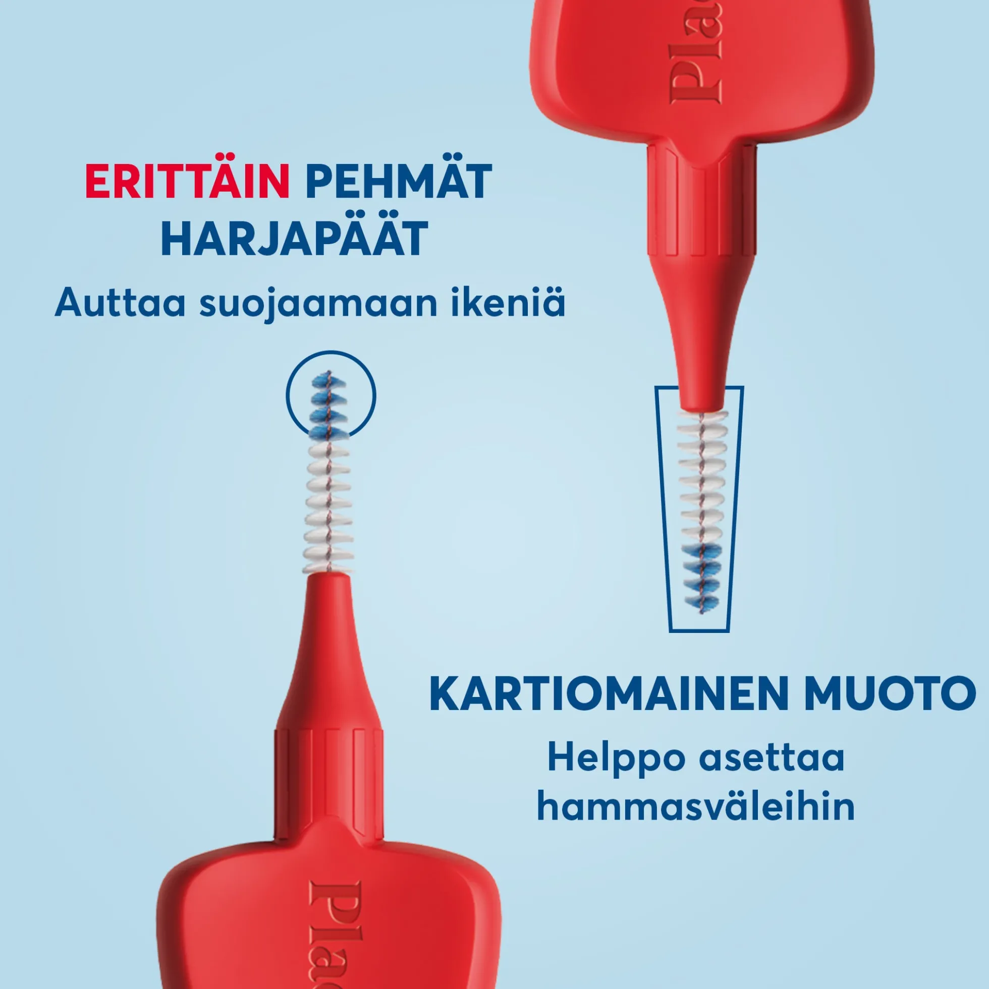 Plackers Gentle Brush S 0.5 mm hammasväliharja 6 kpl