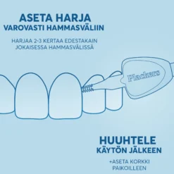 Plackers Gentle Brush S 0.5 mm hammasväliharja 6 kpl