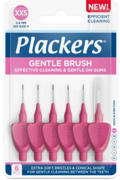 Plackers Gentle Brush XXS 0.4 mm hammasväliharja 6 kpl