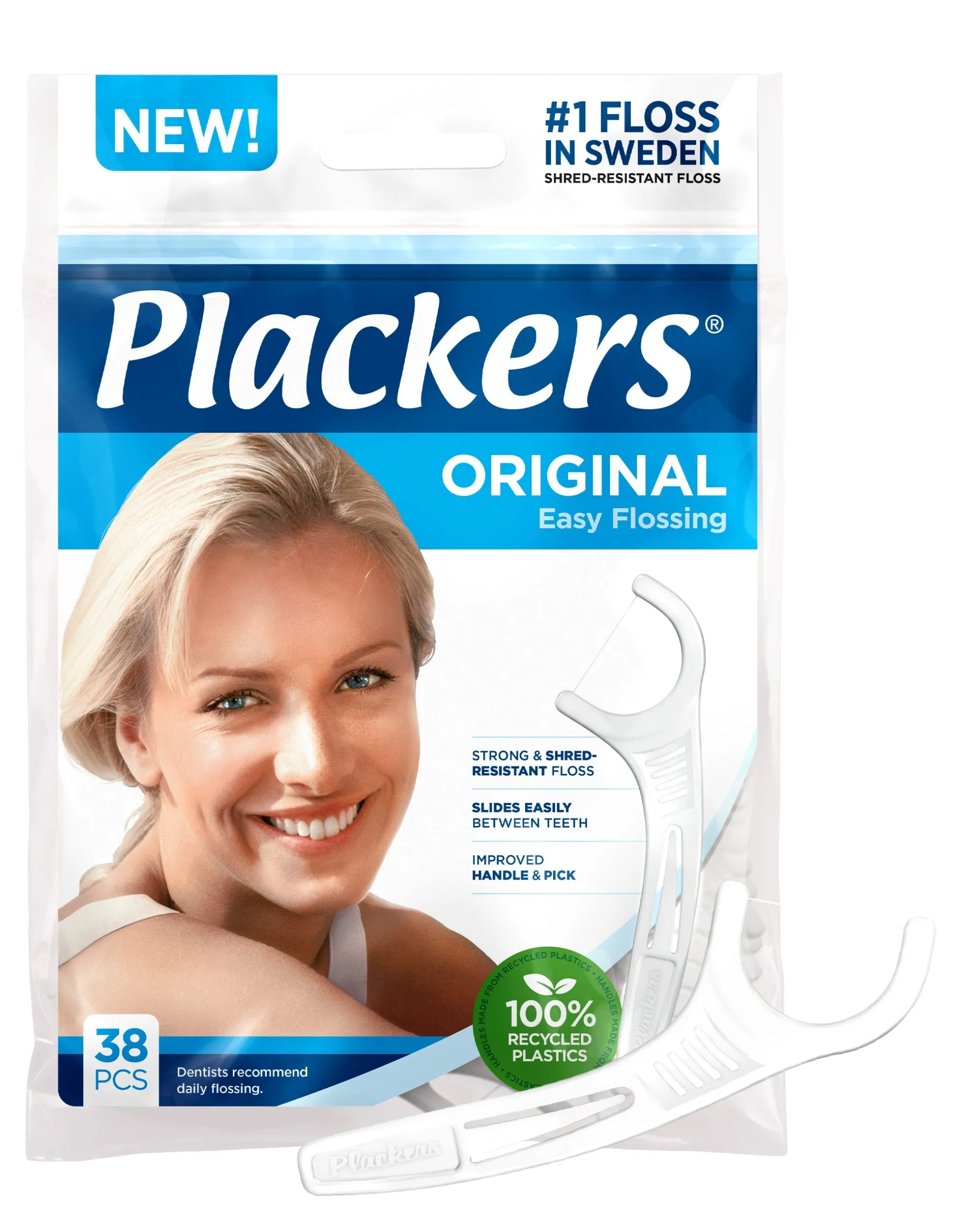 Plackers Original hammaslankain 38 kpl