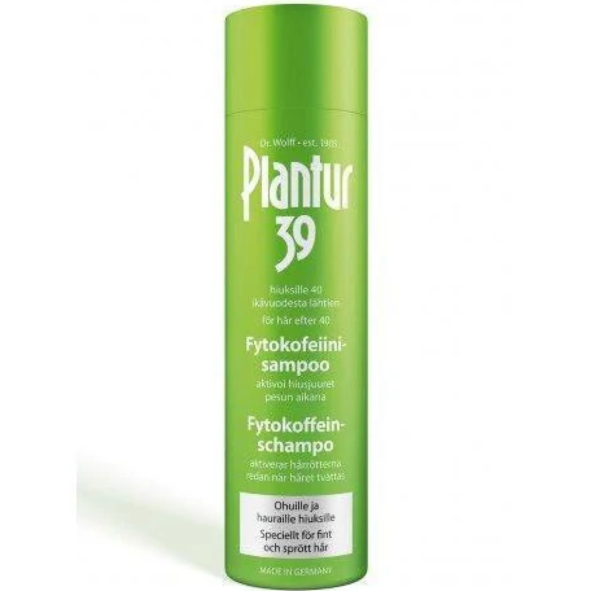 PLANTUR39 SHAMPOO OHUET JA HAURAAT HIUKSET 250 ml
