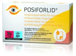 Posiforlid puhdistuspyyhkeet silmäluomille 20 kpl