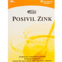Posivil Zink Sitruuna kuumajuomajauhe 20 pss