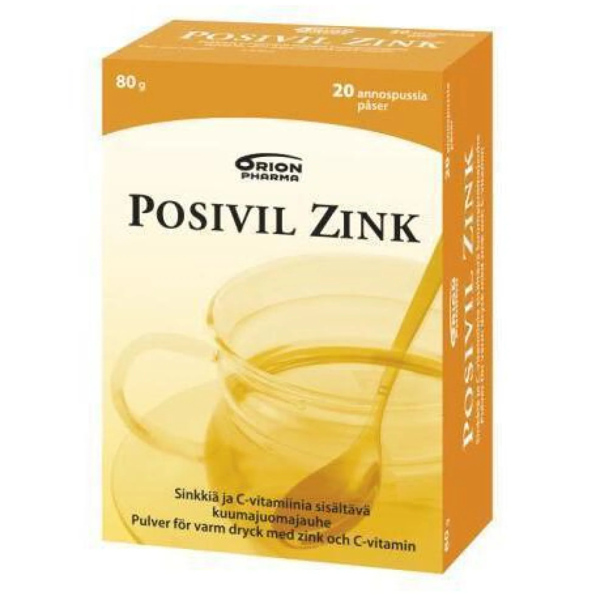 Posivil Zink Sitruuna kuumajuomajauhe 20 pss