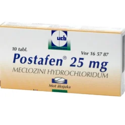 POSTAFEN 25 mg -matkapahoinvointilääke 10 tablettia