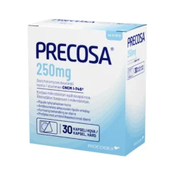PRECOSA 250 mg -kapselit, eri pakkauskokoja