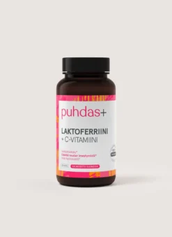 Puhdas+ Laktoferriini + C-vitamiini 40 kaps.