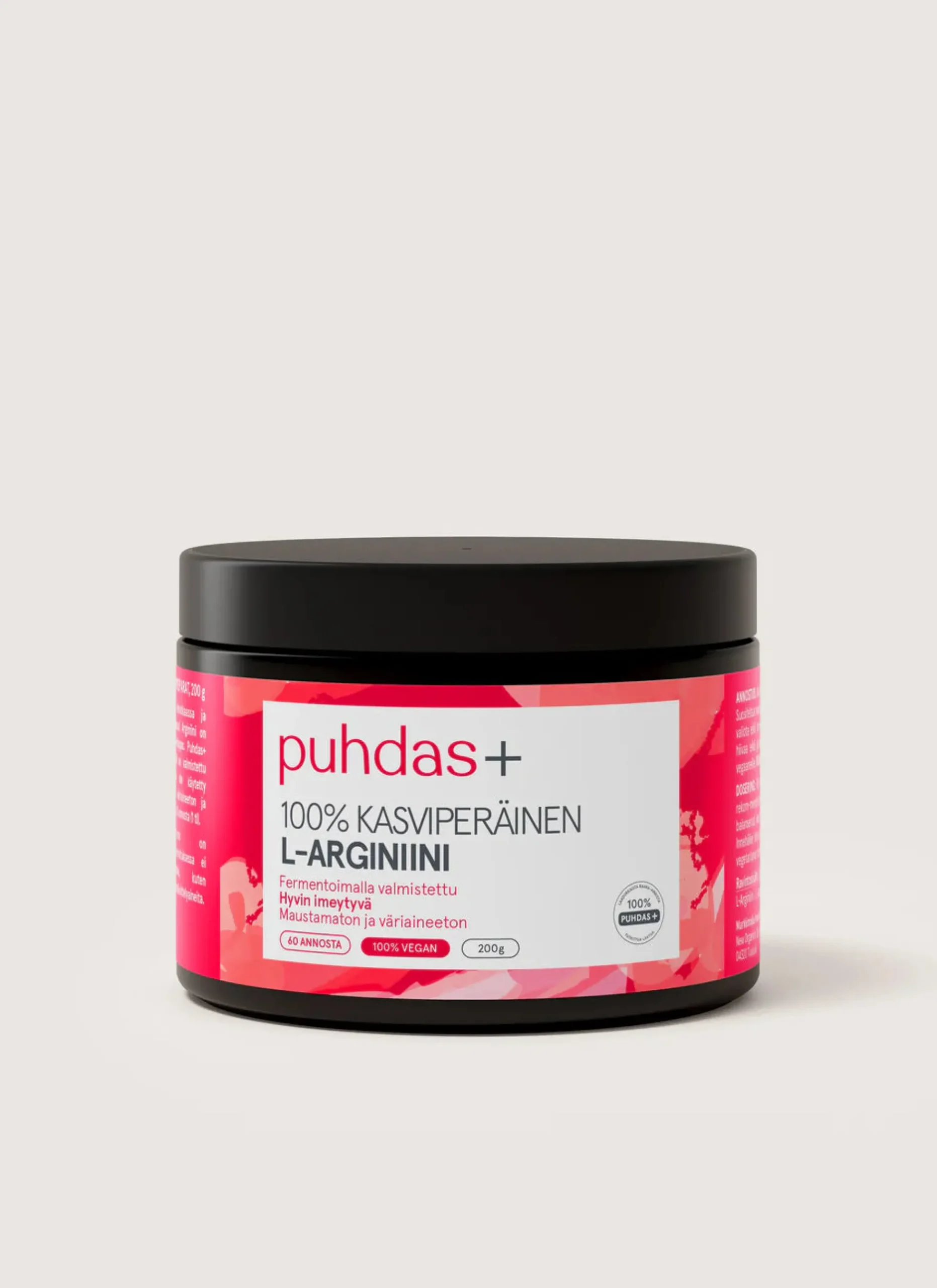 Puhdas+ L-arginiini 200 g jauhe