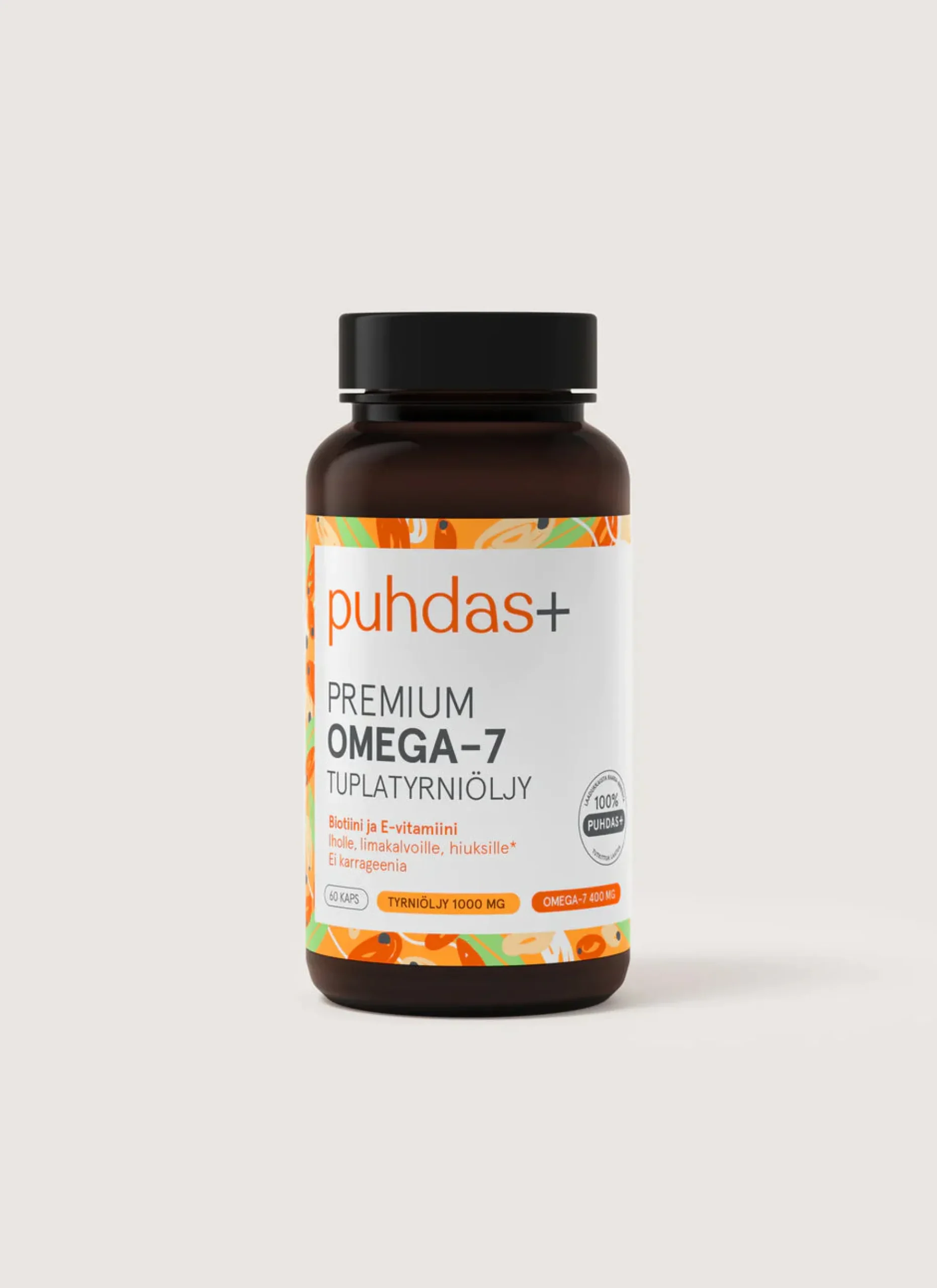 Puhdas+ Premium Omega-7 60 kapselia