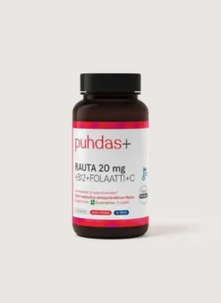 Puhdas+ Rauta-Folaatti-B12+ C-vitamiini 60 vegekaps