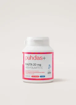 Puhdas+ Rauta-Folaatti-B12+ C-vitamiini 60 vegekaps