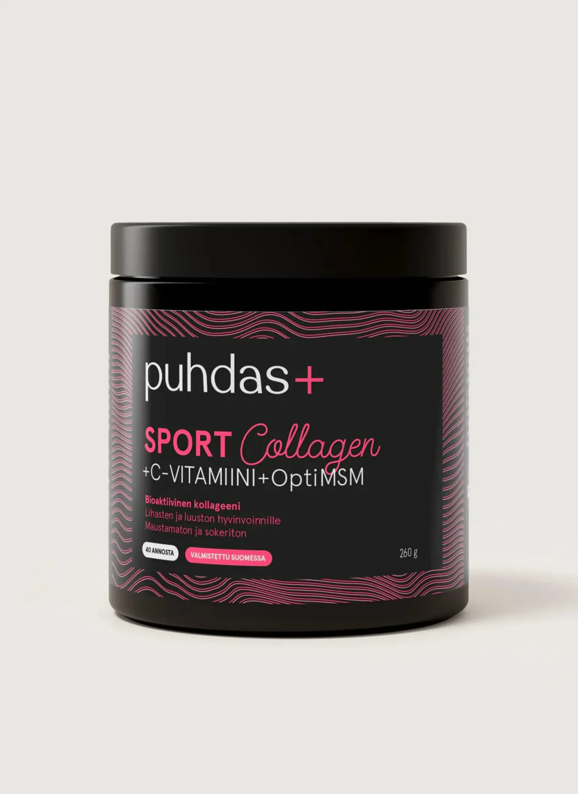 Puhdas+ Sport Collagen & C-vitamiini & OptiMSM 270 g