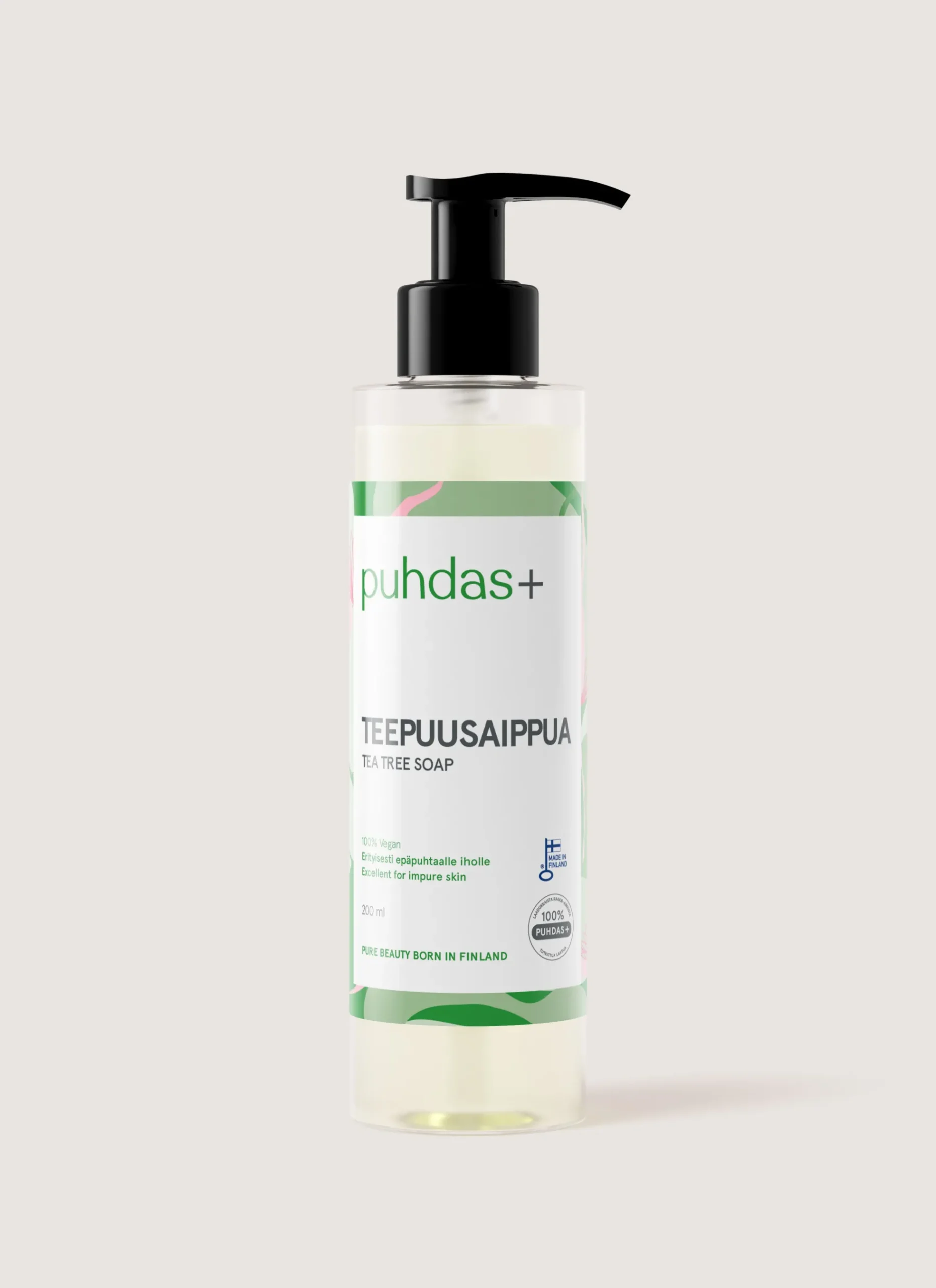 Puhdas+ Teepuusaippua 200 ml