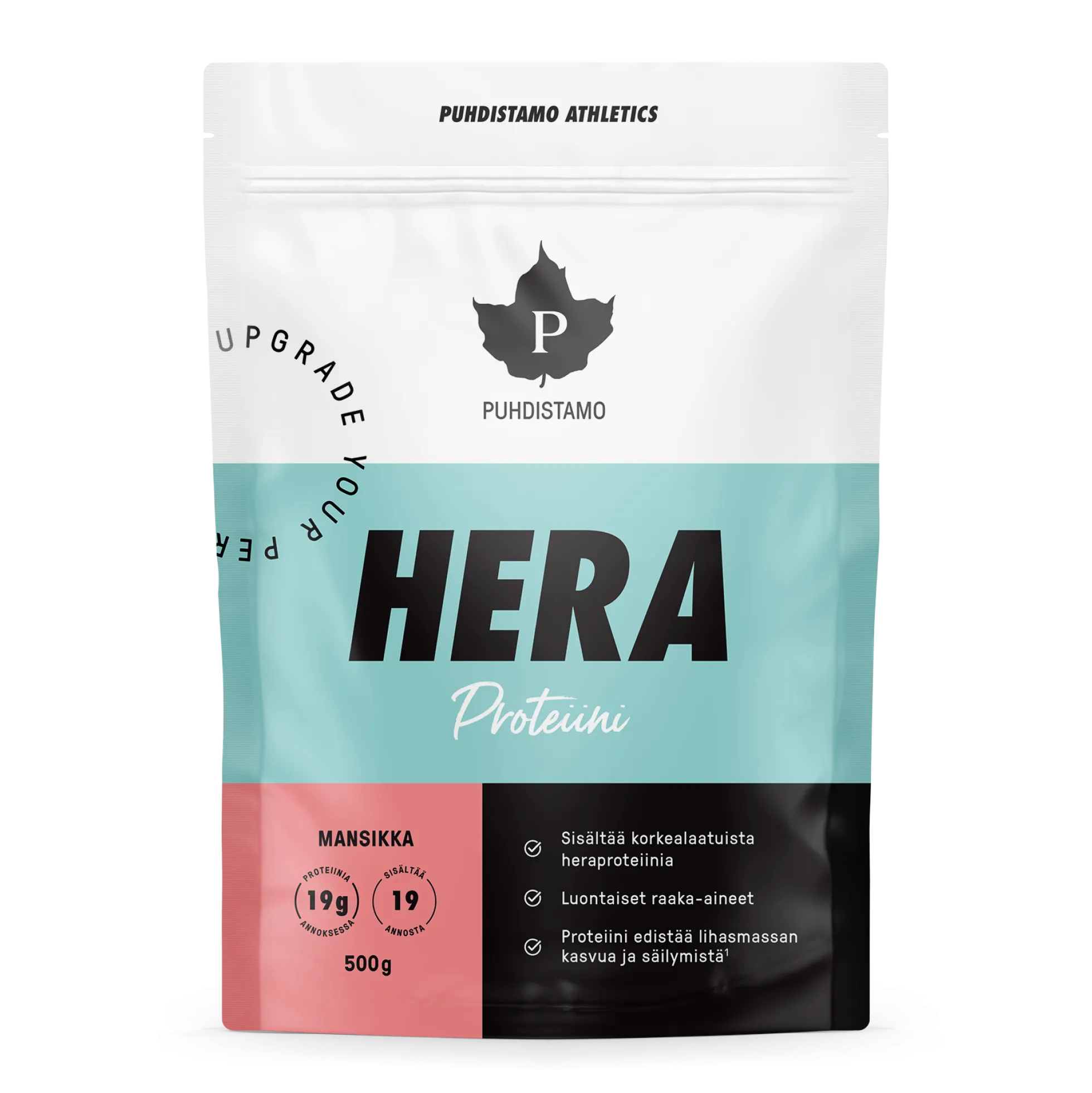 Puhdistamo Athletics Heraproteiini, Mansikka 500g