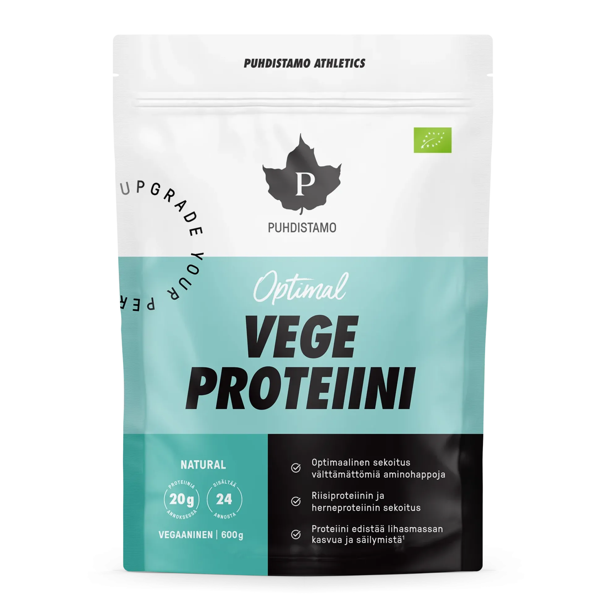 Puhdistamo Athletics Optimal Vegeproteiini, Natural 600g