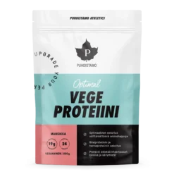 Puhdistamo Athletics Optimal Vegeproteiini, Mansikka 600g