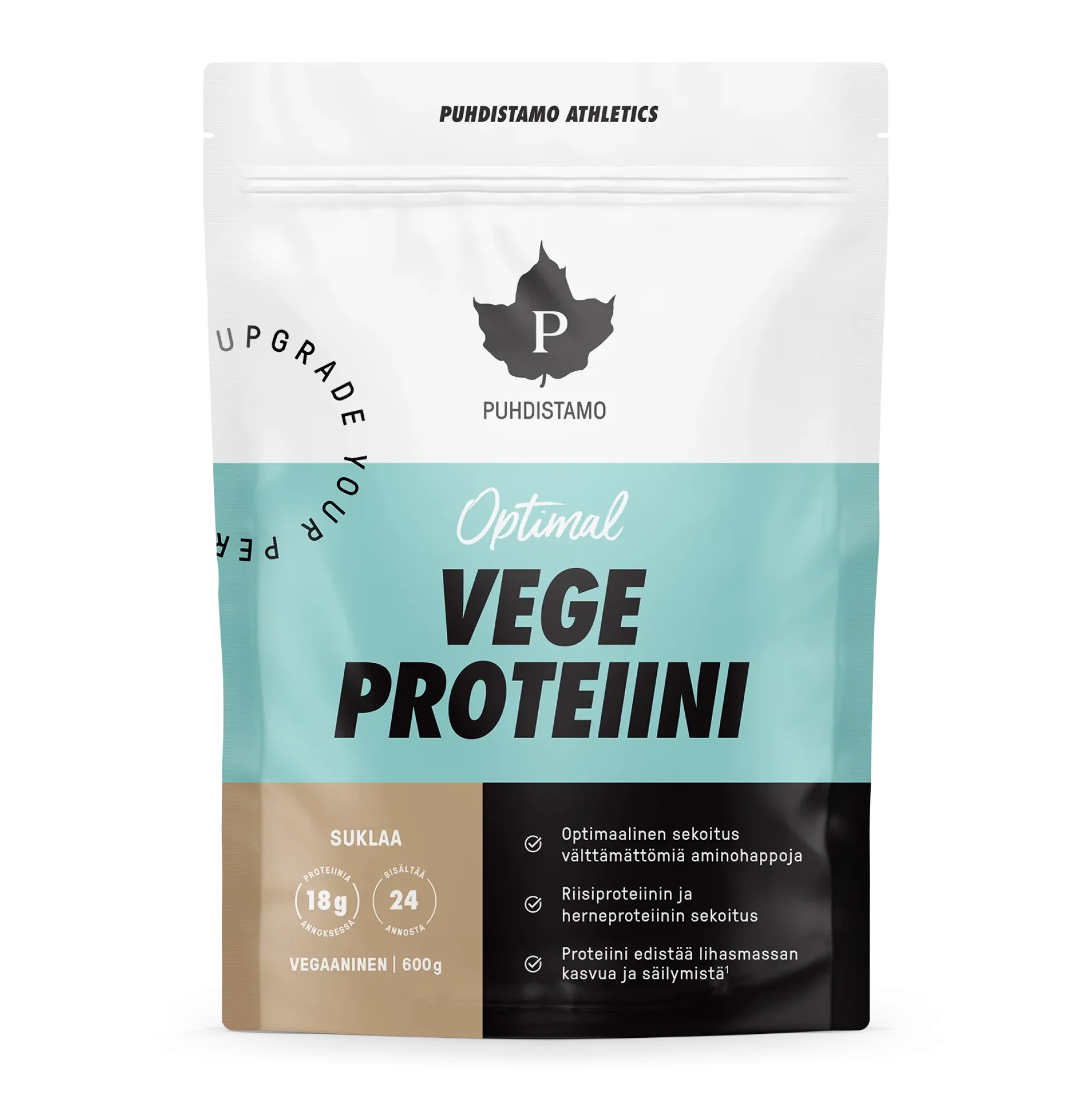 Puhdistamo Athletics Optimal Vegeproteiini, Suklaa 600g