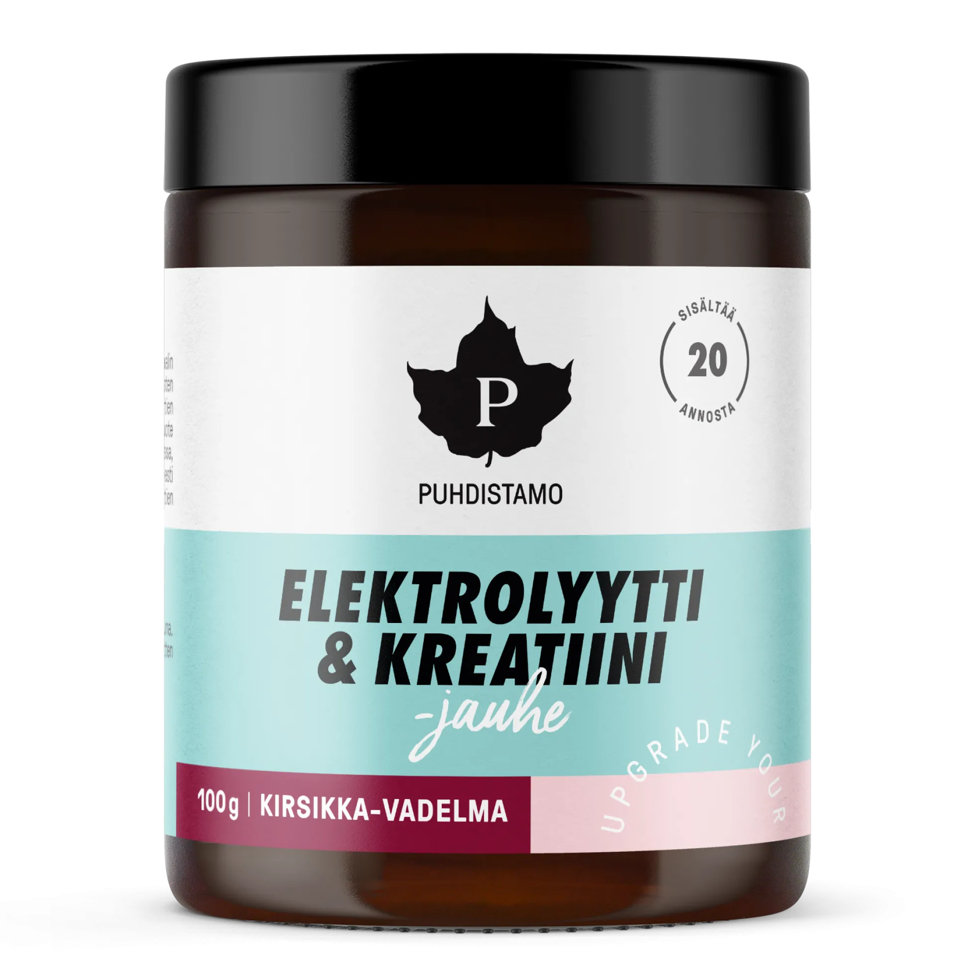 Puhdistamo Elektrolyytti & Kreatiini-jauhe Kirsikka-Vadelma 100g