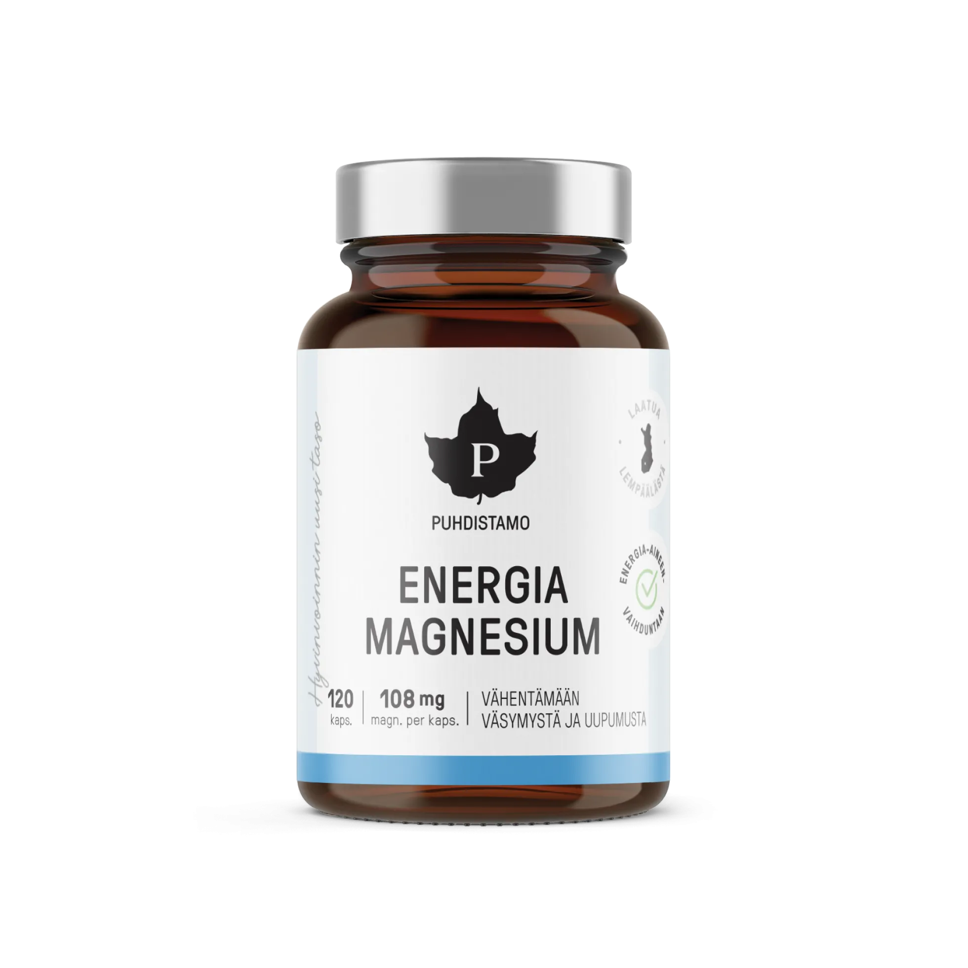 Puhdistamo Energia Magnesium 120 kaps