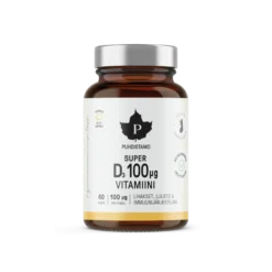 Puhdistamo Super D-vitamiini 100ug 60 kaps