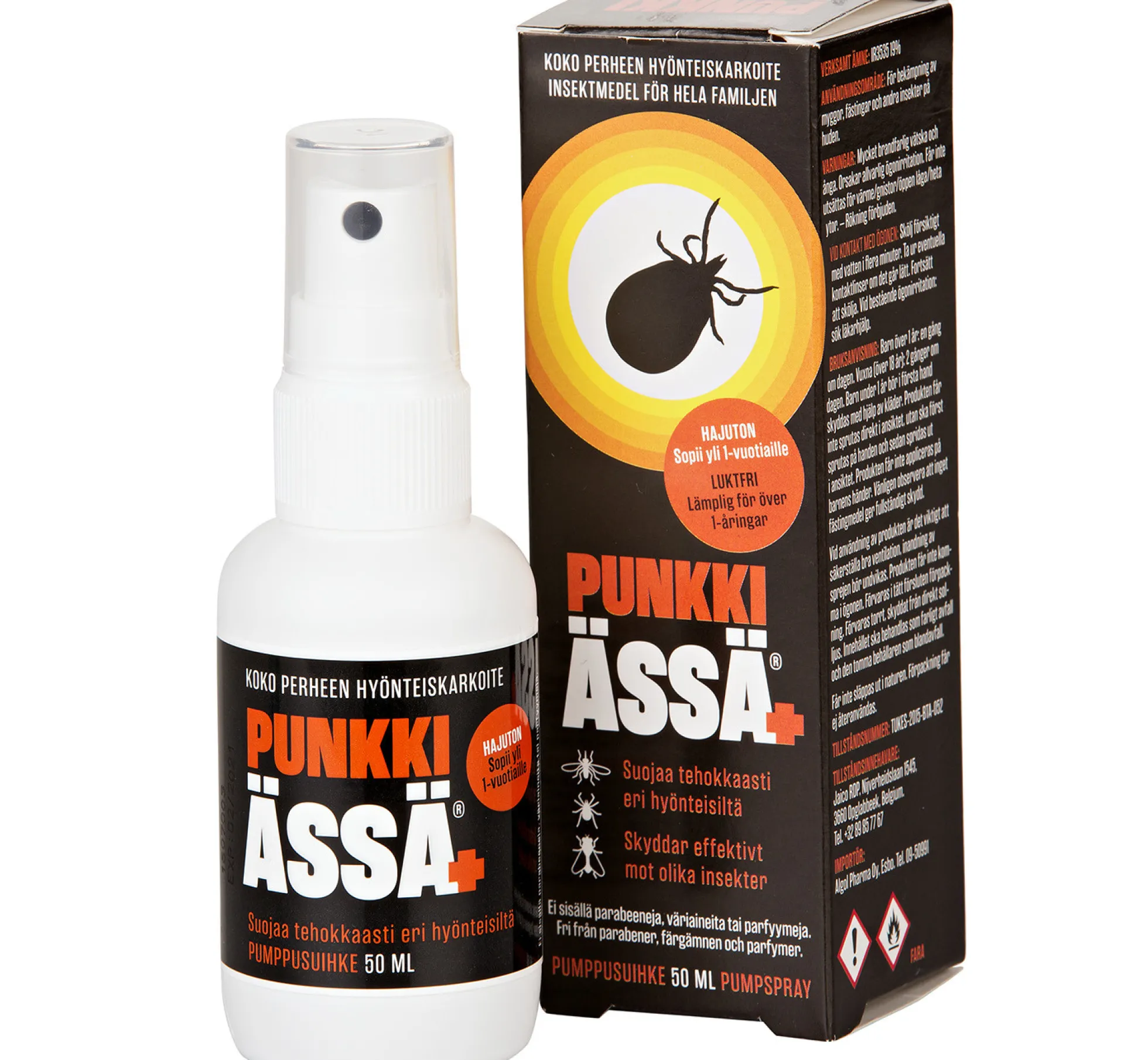 Punkkiässä+ pumppusuihke