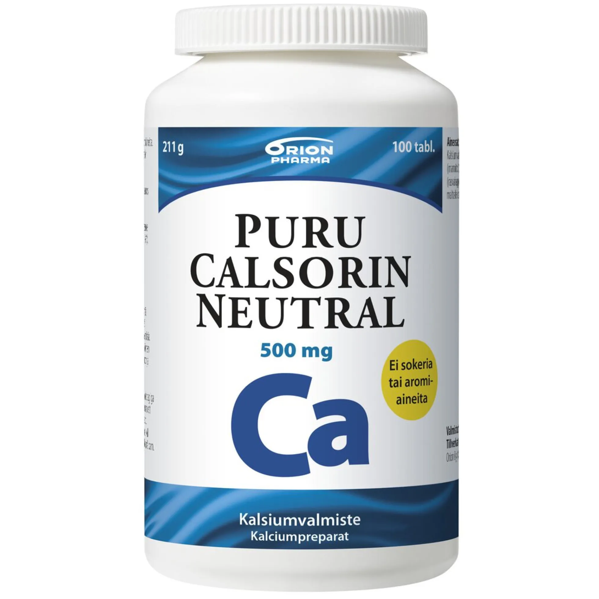 PURU CALSORIN NEUTRAL 500 mg 100 purutablettia