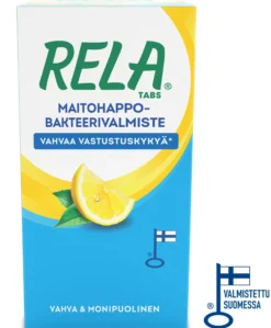 Rela Tabs Sitruuna 90 purutablettia -pureskeltava maitohappobakteeri
