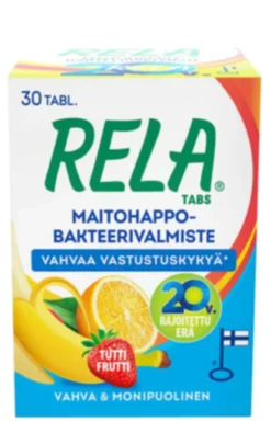 Rela Tabs Tutti Frutti 30 purutablettia -pureskeltava maitohappobakteeri