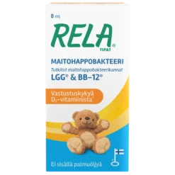 Rela Tipat + D-vitamiini 8 ml - maitohappobakteeritipat vauvalle
