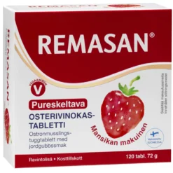 Remasan Pureskeltava mansikanmaku 120 tabl