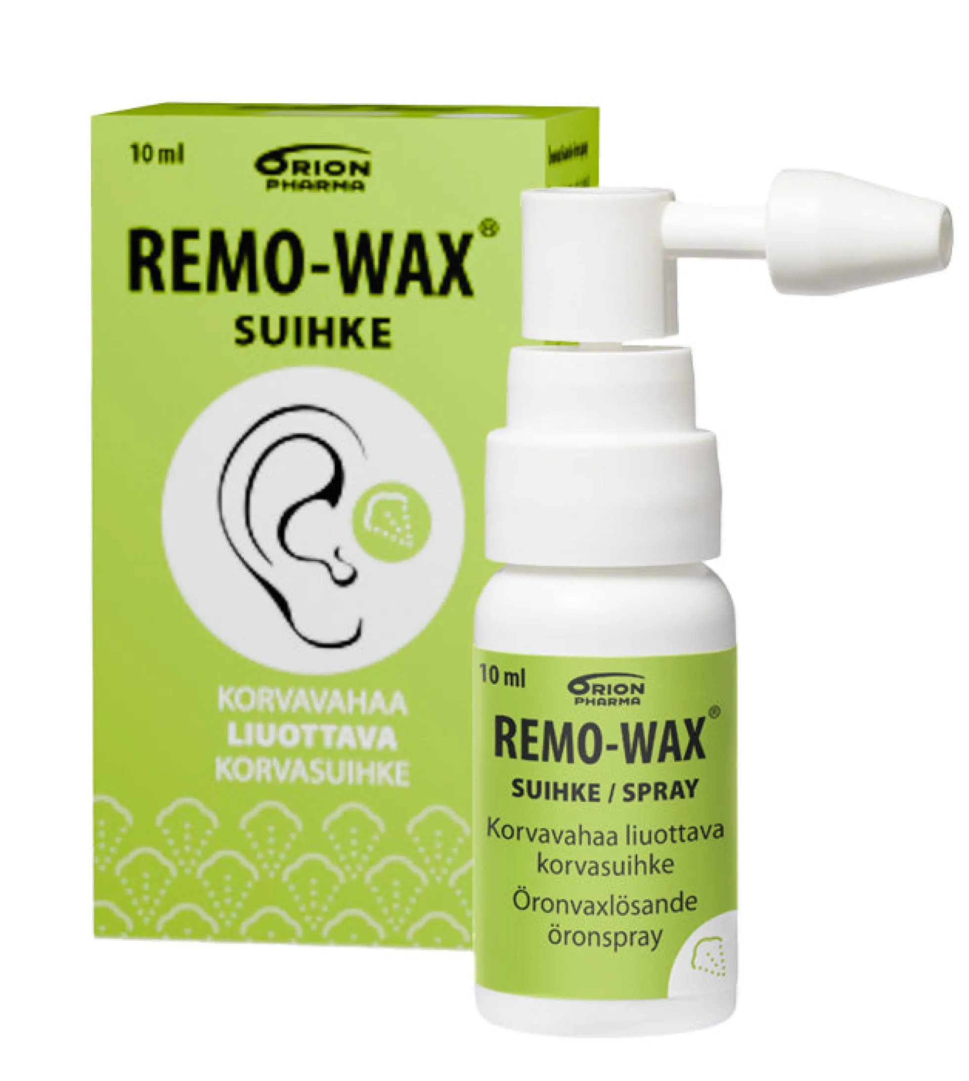 REMO-WAX EAR SPRAY korvasuihke vahatulpan ennaltaehkäisyyn ja hoitoon 10 ml