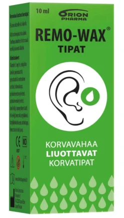 REMO-WAX KORVATIPAT korvavahan liuotukseen 10 ml tai 5x10 ml