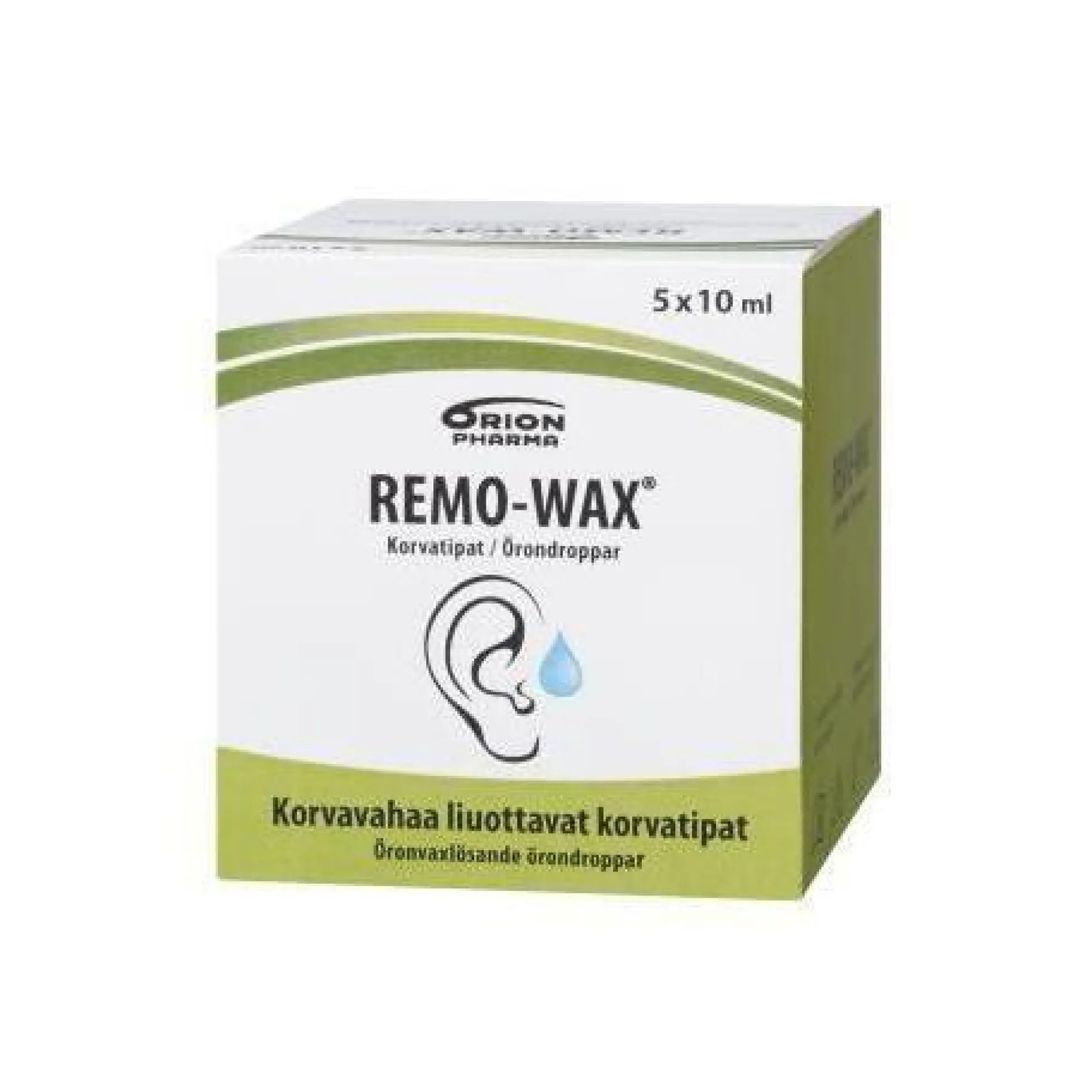 REMO-WAX KORVATIPAT korvavahan liuotukseen 10 ml tai 5x10 ml
