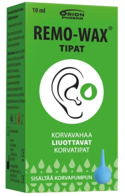 REMO-WAX KORVATIPAT 10 ml + PUMPPU korvavahan liuotukseen