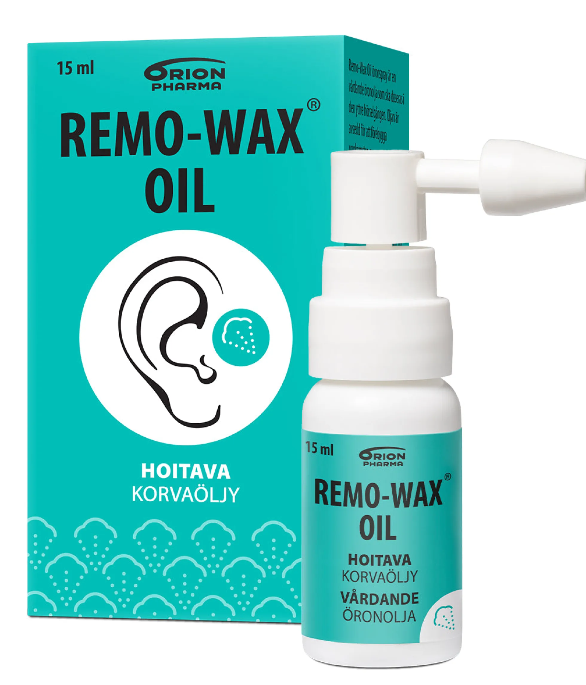 REMO-WAX OIL EAR SPRAY öljysyuihke korvakäytävien hoitoon 15 ml