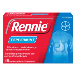 RENNIE PEPPERMINT imeskelytabletit -eri kokoja