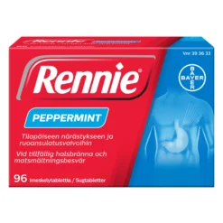 RENNIE PEPPERMINT imeskelytabletit -eri kokoja