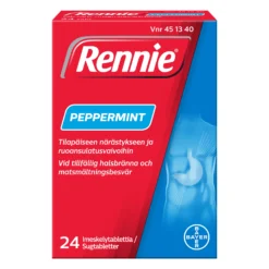 RENNIE PEPPERMINT imeskelytabletit -eri kokoja