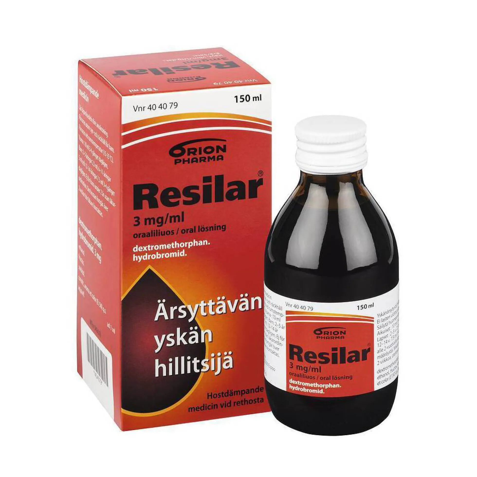 RESILAR 3 mg/ml lääke yskänärsytyksen hoitoon 150 ml
