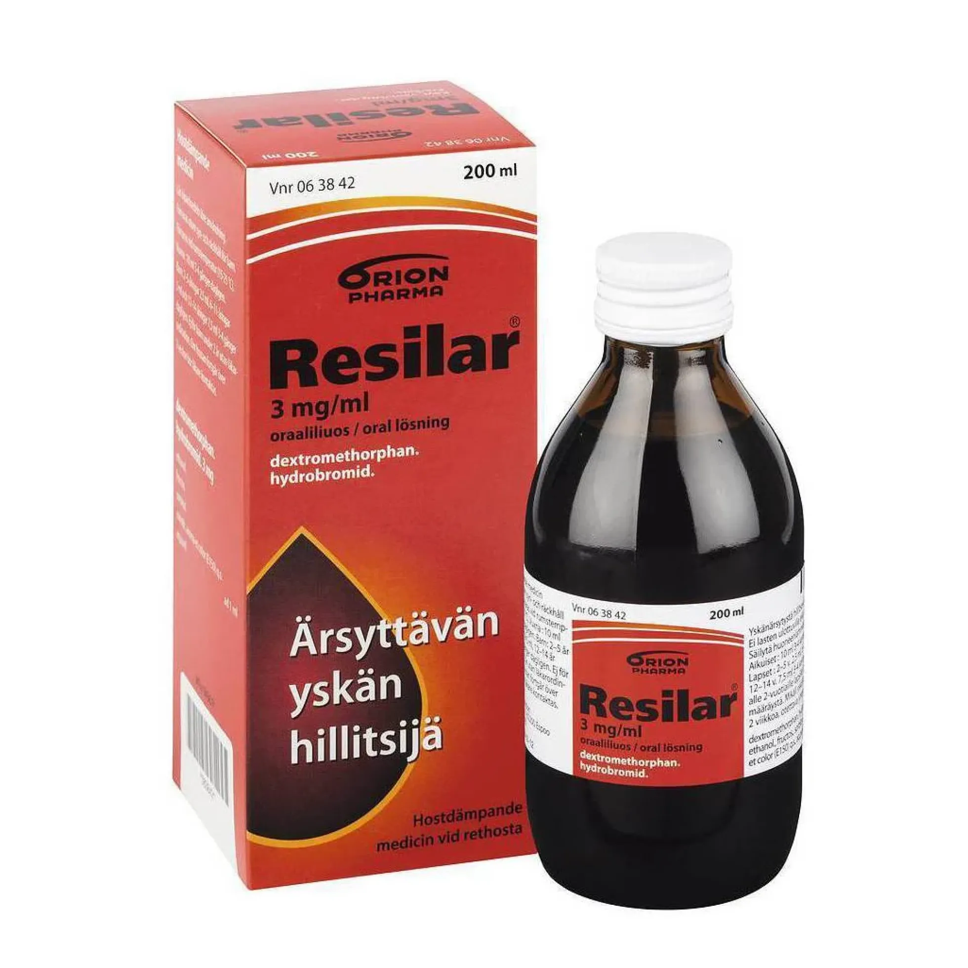 RESILAR 3 mg/ml lääke yskänärsytyksen hoitoon 150 ml