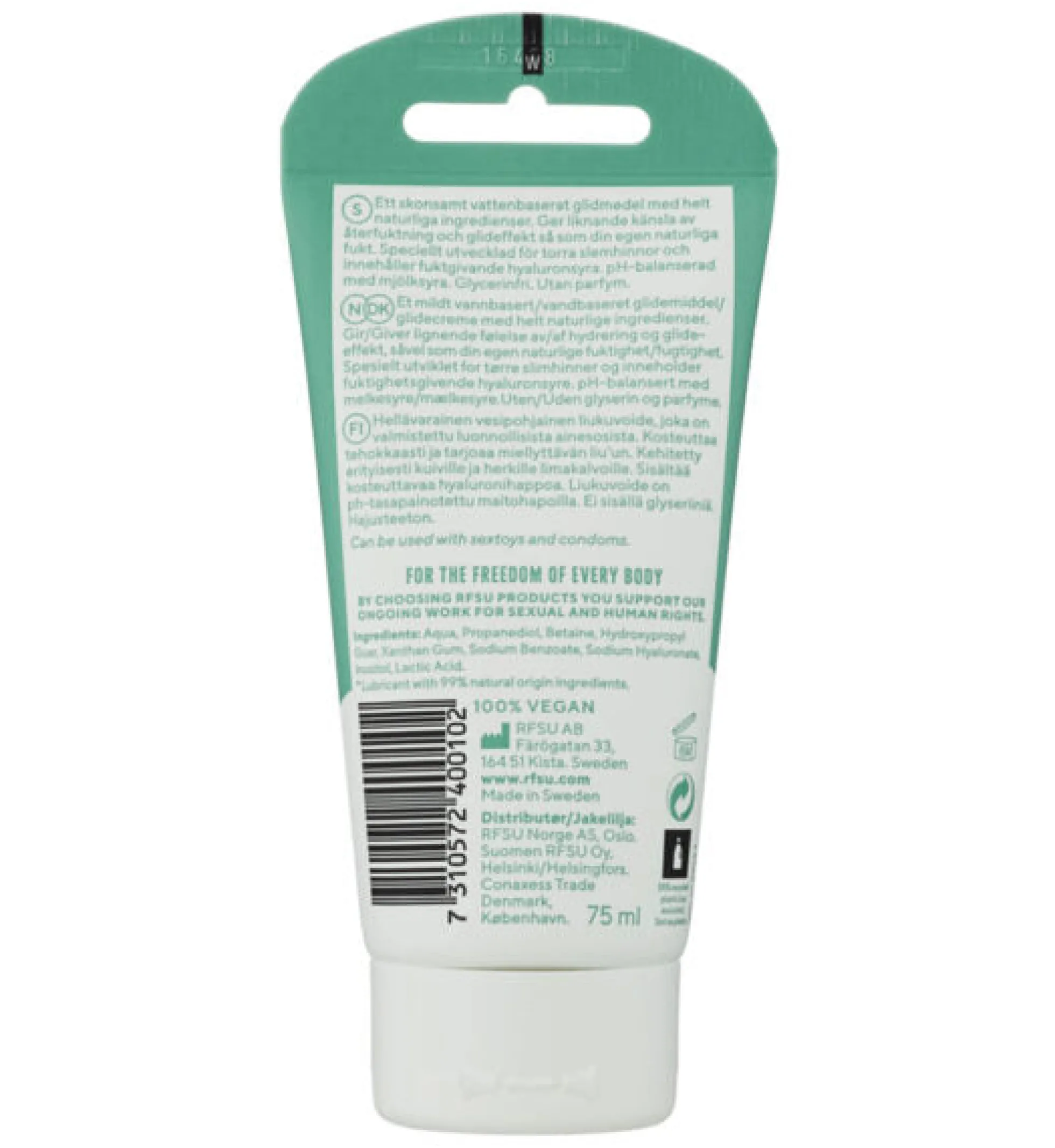 RFSU Natural moist liukuvoide 75 ml