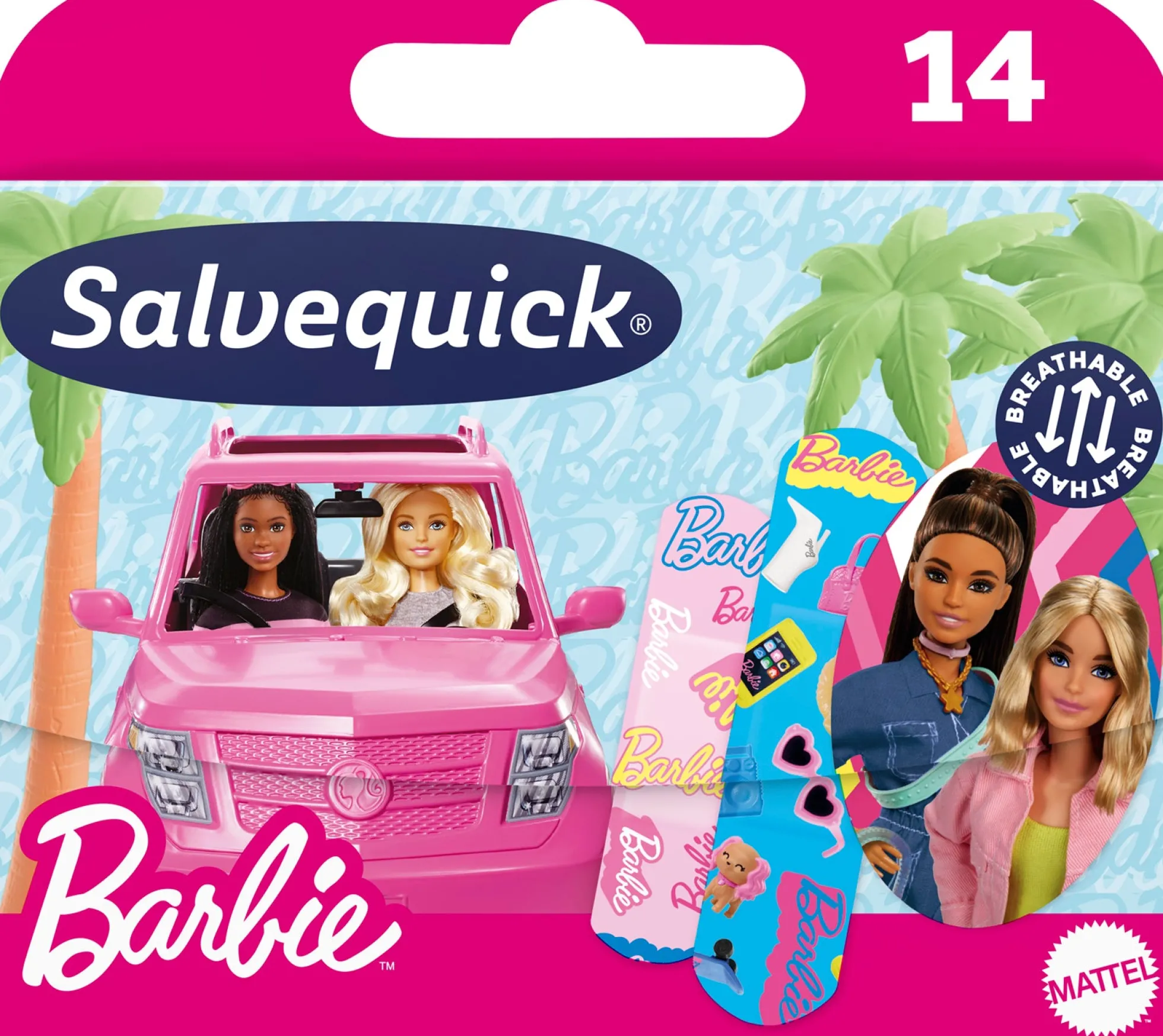 Salvequick Barbie lastenlaastari 14 kpl