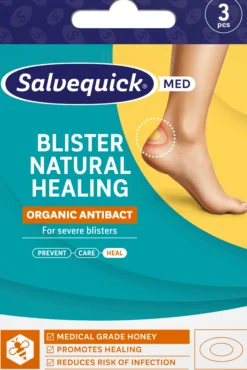 Salvequick Blister Natural Healing rakkolaastari 3 kpl