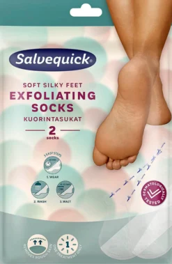 Salvequick 2kpl Exfoliating socks kuorintasukat