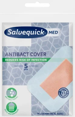 Salvequick Med Antibact Cover laastari 5 kpl