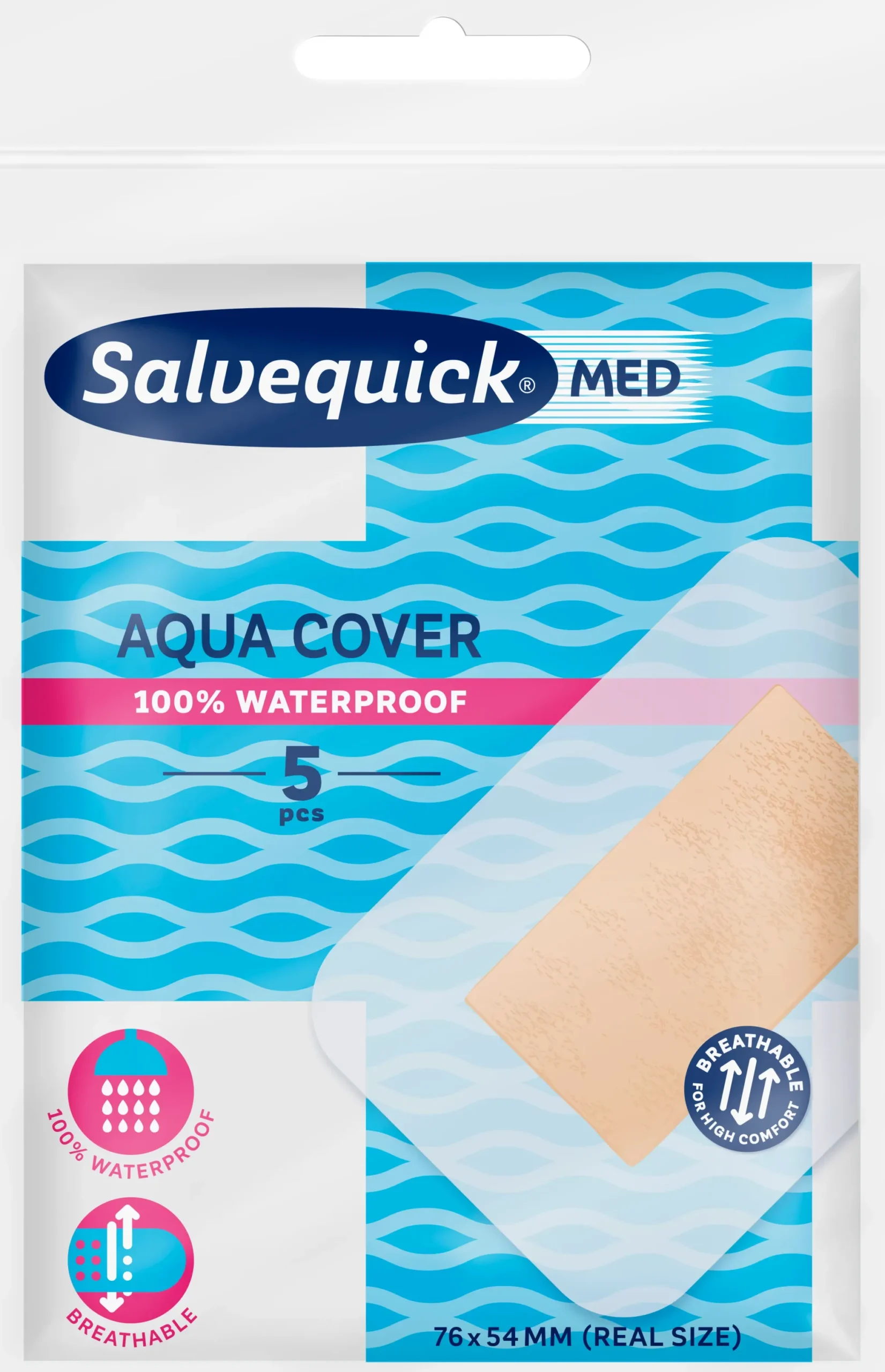 Salvequick Med Aqua Cover laastari 5kpl