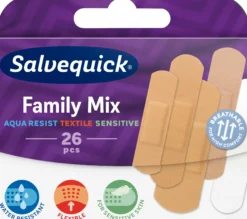 Salvequick Med Family Mix laastari 26 kpl