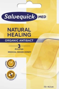 Salvequick MED Natural Healing hunajalaastari 7,5x4,5cm