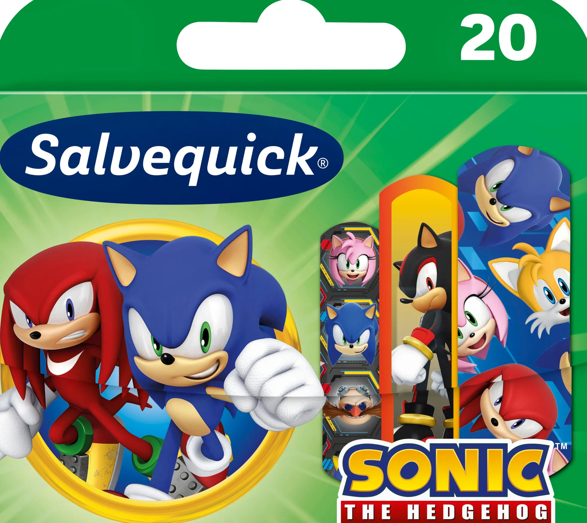 Salvequick Sonic the Hedgehog lastenlaastari 20 kpl